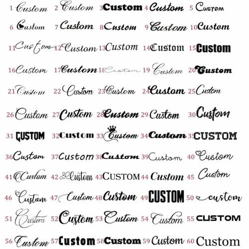 scelta del carattere