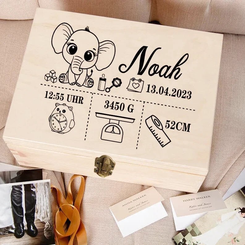 Scatola dei Ricordi Nascita Personalizzata - Photo 1