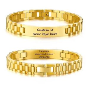 Bracciale Personalizzato Uomo Acciaio Inossidabile - Photo 1