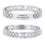 Bracciale Personalizzato Uomo Acciaio Inossidabile - Photo 4