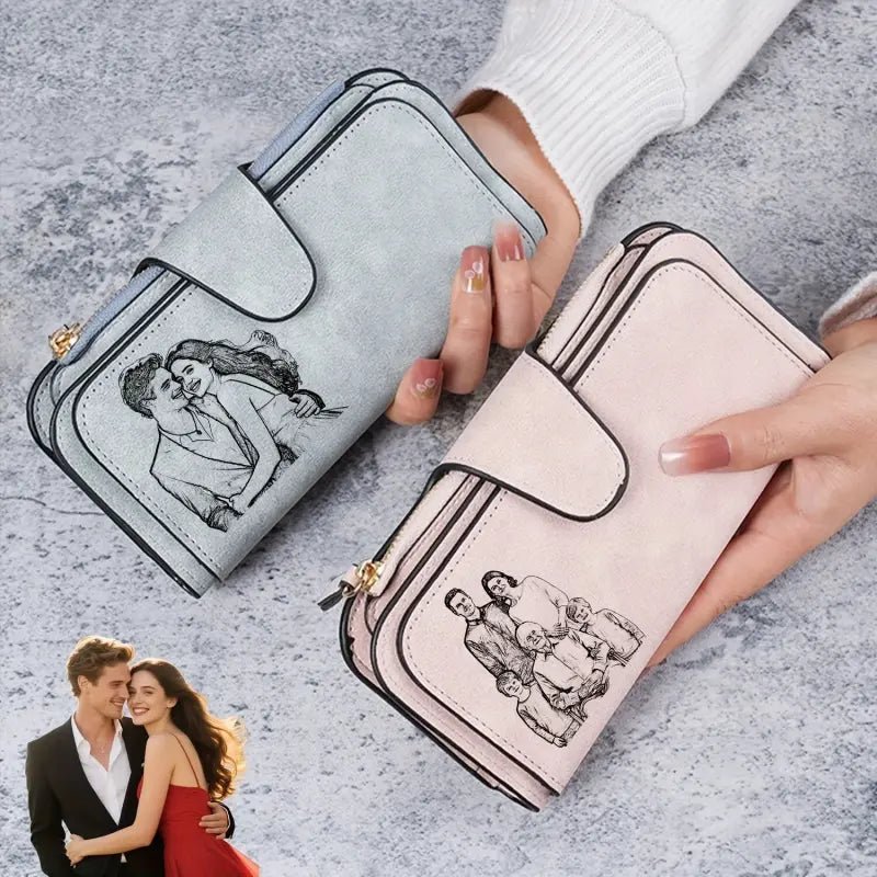 Portafoglio in pelle donna personalizzato - Photo 1