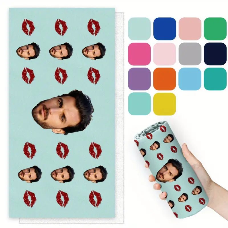 Asciugamano da bagno personalizzato con foto - Photo 1