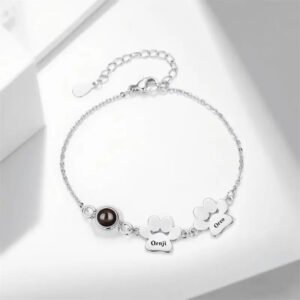 Bracciale Donna Personalizzabile Zampa di Cane - Photo 1