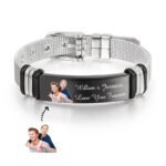 Bracciale in acciaio uomo personalizzato con foto - Photo 3