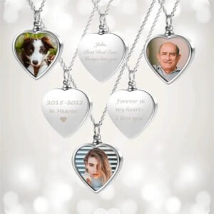 Collana Pendente Cuore con Foto - Photo 1