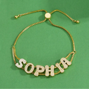 Bracciale Personalizzato con Nome e Diamante - Photo 1
