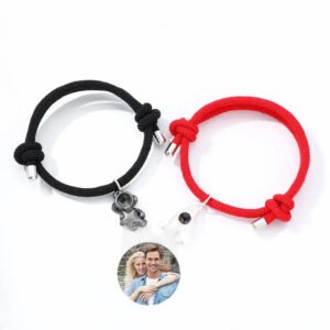 Bracciale Personalizzato per Coppia in Cordino